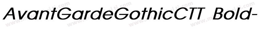 AvantGardeGothicCTT Bold字体转换